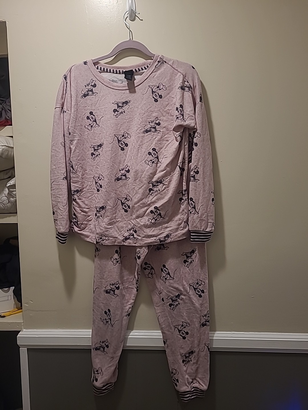 Disney Two Piece Mickey and Minnie Pajama Set - Size XS Super Soft